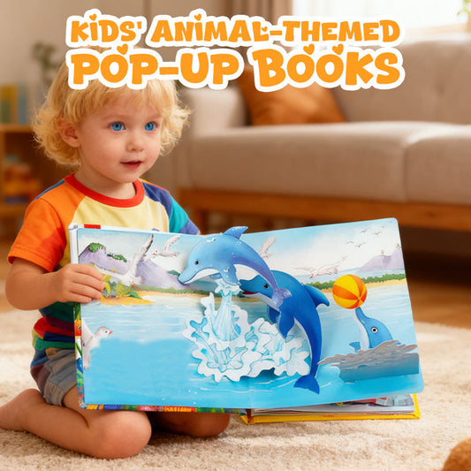 ✨Gyerek 3D Pop-Up állatos könyv - Interaktív korai tanuláshoz nélkülözhetetlen📚