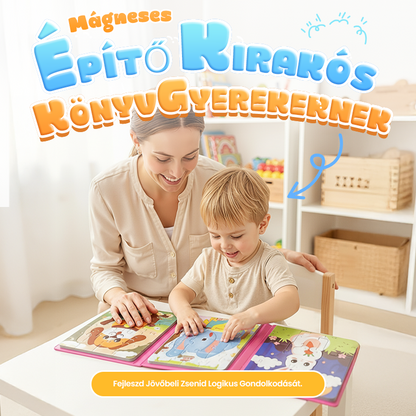 Mágneses építőkönyv gyerekeknek 🧩👶💕