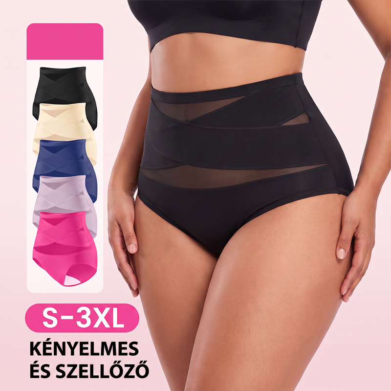 🌸 [S-3XL] 💗 Női magas derekú haskontroll alsónemű 🥰