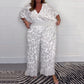 ❤️ Női lélegző, mély V-nyakú, derékig érő, légáteresztő Jumpsuit