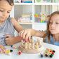 🌿♟️ Montesszori Emlékezetfejlesztő Sakk - Agyfejlesztés 3 Éves Kortól, Fa Játék 🧠✨