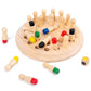 🌿♟️ Montesszori Emlékezetfejlesztő Sakk - Agyfejlesztés 3 Éves Kortól, Fa Játék 🧠✨