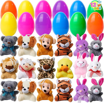 🐱🐣 Meglepetés tojás puha plüss figurával – A tökéletes ajándék!🎁