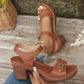 👡Nyári női Chunky Magassarkú szandálok