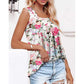 👚Női nyári ujjatlan, négyzet alakú nyakú mintás camisole felső