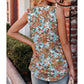 👚Női nyári ujjatlan, négyzet alakú nyakú mintás camisole felső
