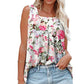 👚Női nyári ujjatlan, négyzet alakú nyakú mintás camisole felső