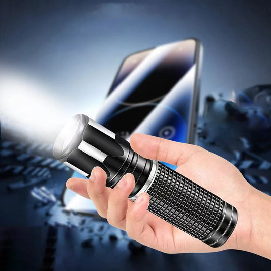 🔦 Újratölthető mini LED zseblámpa nagy fényerővel