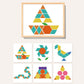 🎁 Fejleszd a logikát – Mágneses mintákkal ellátott fa puzzle készlet – Utánvétes 🧠🧩✨