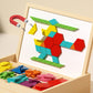 🎁 Fejleszd a logikát – Mágneses mintákkal ellátott fa puzzle készlet – Utánvétes 🧠🧩✨
