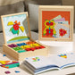 🎁 Fejleszd a logikát – Mágneses mintákkal ellátott fa puzzle készlet – Utánvétes 🧠🧩✨