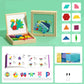 🎁 Fejleszd a logikát – Mágneses mintákkal ellátott fa puzzle készlet – Utánvétes 🧠🧩✨