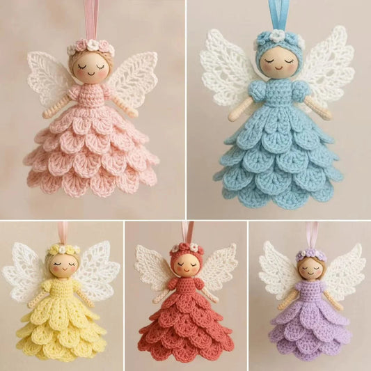 🔥🎁DIY horgolt angyal dekorációs készlet – teljes kézműves készlet
