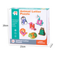 🧠🧩 26 darabos fa betű‑ és állatpárosító játék – Oktató fa játék, amely fejleszti a gyermek memóriáját és logikáját 👶💕