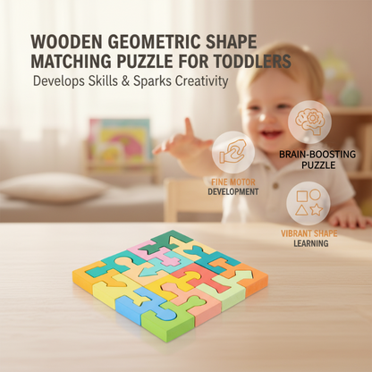 🧩 Fa geometriai alakzatok párosító puzzle