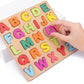 🧩🌟Fából készült ábécé és szám puzzle gyerekeknek