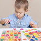 🧩🌟Fából készült ábécé és szám puzzle gyerekeknek