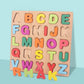 🧩🌟Fából készült ábécé és szám puzzle gyerekeknek