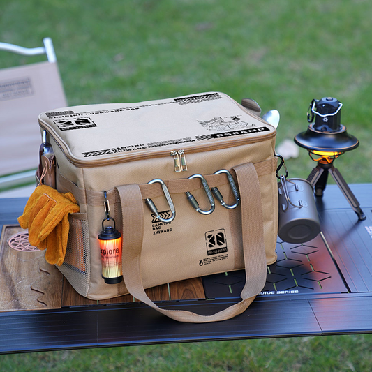 💦❌Nagy űrtartalmú, vízálló, összecsukható kültéri tárolótáska, hordozható kemping- és piknik-tároló🔥