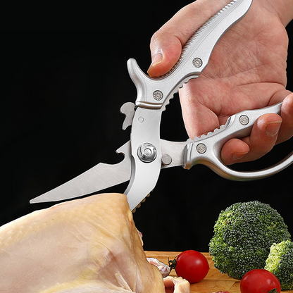 ✂️ Nagy teherbírású, többfunkciós konyhai olló