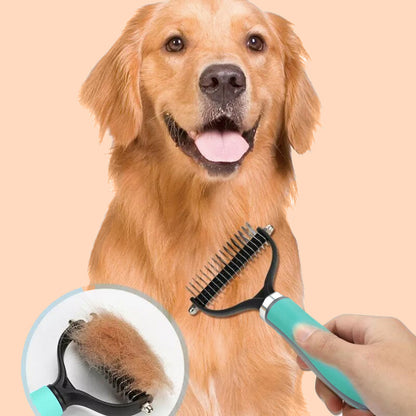🐾Kétoldalas fésű állatok szőrének eltávolítására