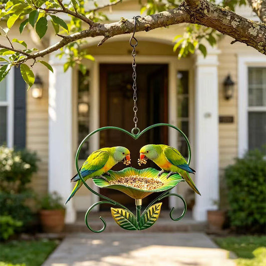 🐦 Kültéri, szív alakú, felakasztható madáretető