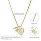 💖 ✨ Szív alakú betűs nyaklánc cirkónia kövekkel – Személyre szabott monogram, titán acél lánc 💍