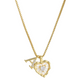 💖 ✨ Szív alakú betűs nyaklánc cirkónia kövekkel – Személyre szabott monogram, titán acél lánc 💍