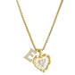 💖 ✨ Szív alakú betűs nyaklánc cirkónia kövekkel – Személyre szabott monogram, titán acél lánc 💍