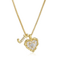 💖 ✨ Szív alakú betűs nyaklánc cirkónia kövekkel – Személyre szabott monogram, titán acél lánc 💍