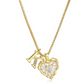 💖 ✨ Szív alakú betűs nyaklánc cirkónia kövekkel – Személyre szabott monogram, titán acél lánc 💍