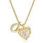 💖 ✨ Szív alakú betűs nyaklánc cirkónia kövekkel – Személyre szabott monogram, titán acél lánc 💍