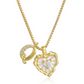 💖 ✨ Szív alakú betűs nyaklánc cirkónia kövekkel – Személyre szabott monogram, titán acél lánc 💍