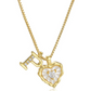 💖 ✨ Szív alakú betűs nyaklánc cirkónia kövekkel – Személyre szabott monogram, titán acél lánc 💍