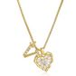 💖 ✨ Szív alakú betűs nyaklánc cirkónia kövekkel – Személyre szabott monogram, titán acél lánc 💍