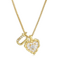 💖 ✨ Szív alakú betűs nyaklánc cirkónia kövekkel – Személyre szabott monogram, titán acél lánc 💍