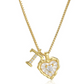 💖 ✨ Szív alakú betűs nyaklánc cirkónia kövekkel – Személyre szabott monogram, titán acél lánc 💍