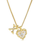💖 ✨ Szív alakú betűs nyaklánc cirkónia kövekkel – Személyre szabott monogram, titán acél lánc 💍
