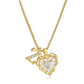 💖 ✨ Szív alakú betűs nyaklánc cirkónia kövekkel – Személyre szabott monogram, titán acél lánc 💍