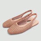 👡🌸 Női fonott nyitott sarkú szandál – Elegáns fonott textúra, amely azonnal francia sikket és laza eleganciát kölcsönöz ✨