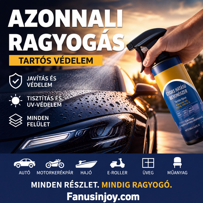 ✨UTOLSÓ NAPOS AKCIÓ - 50% KEDVEZMÉNY✨Fejlett, gyors hatású autó bevonó spray (Minden vásárláshoz ajándék törlőkendő jár!)
