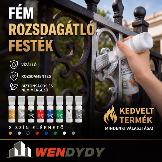✨Új érkezés✨🖌️🏠Vízbázisú fémes ezüst festék beépített ecsettel💥👍