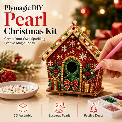 🎄✨ Karácsonyi 3D gyöngykép-készítő készlet – 6 választható ünnepi mintával