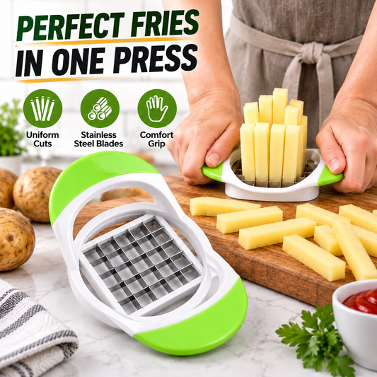 🍟 Kézi hasábburgonya-vágó | Egyetlen nyomással